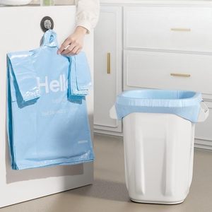 Reusable T-shirt Garbage Bags Eco Friendly Plastic Vest Carrier Bags for Household and Shopping Use - Product Image 3