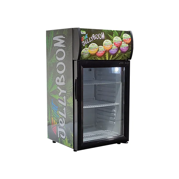 Meisda sc40b mini refrigerador de vidro, porta de vidro transparente mini bar de bebida de energia comercial