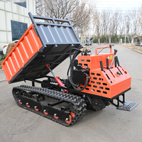Camion benne sur chenilles agricole à moteur diesel, faible coût d'entretien, chenilles en caoutchouc pour terrains humides et pâturages, en stock à vendre