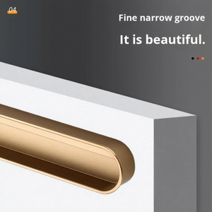 Poignée de tiroir de placard encastrée minimaliste en alliage d'aluminium à rainures cachées pour armoire, <span class=keywords><strong>cuisine</strong></span>, chambre et salon - Product Image 3