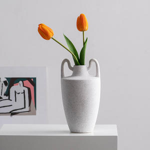 Jarrón de cerámica personalizado y creativo, venta <span class=keywords><strong>al</strong></span> <span class=keywords><strong>por</strong></span> <span class=keywords><strong>mayor</strong></span>, estilo europeo moderno, muebles para el hogar, decoración de encimera de hotel, adornos de jarrón - Product Image 4