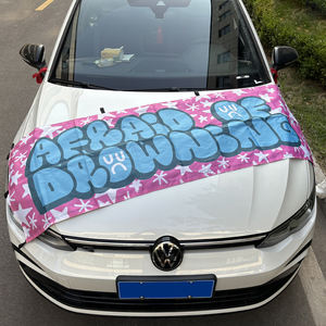 Promosi kustom Logo poliester Nobori spanduk personalisasi bisnis bendera iklan persegi panjang Nobori acara olahraga luar ruangan - Product Image 5