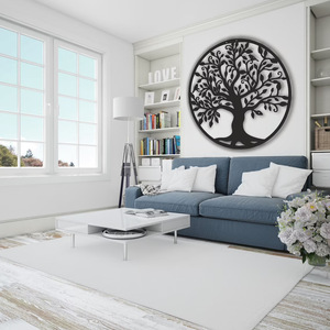 Métal Fer Art Arbre de Vie <span class=keywords><strong>Salon</strong></span> <span class=keywords><strong>Décoration</strong></span> <span class=keywords><strong>Murale</strong></span> Tenture <span class=keywords><strong>Murale</strong></span> - Product Image 5