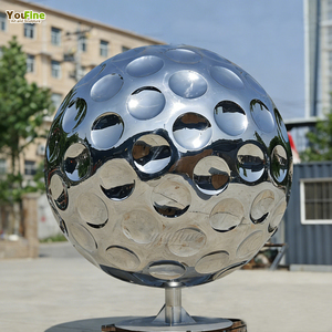 YOUFINE - Escultura Moderna <span class=keywords><strong>de</strong></span> Pelota <span class=keywords><strong>de</strong></span> Golf <span class=keywords><strong>de</strong></span> Acero Inoxidable para Decoración <span class=keywords><strong>de</strong></span> Campos <span class=keywords><strong>de</strong></span> Golf al Aire Libre - Product Image 6