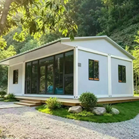 Maison conteneur modulaire préfabriquée en acier à panneaux sandwich, installation facile, petit logement, maisonnette