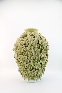 3 डी सुंदर फूल सिरेमिक वेस फूल वैस सिरेमिक गहने वसंत और ग्रीष्मकालीन उद्यान घर सजावट - Product Image 4