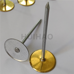Goupilles Cuphead de calibre 10 avec rondelles enduites de plastique isolées utilisées pour l'entrepreneur d'isolation de revêtement de conduit - Product Image 3