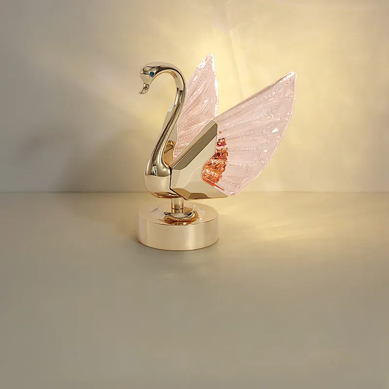 Moderne Creatieve Bureaulamp Swan Designer Led Tafellamp Voor Bed Leeskamer