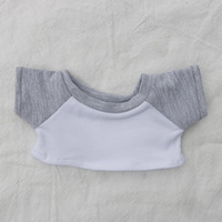 Vêtements de poupée de la série Cotton Fantasy 10cm 15cm 20cm, vêtements pour bébés, T-shirt à manches raglan contrastées, chemise de base