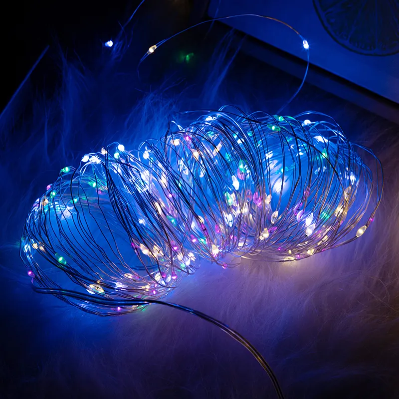 Mehrfarbig USB Mini-Ballstring Märchenstreifen-Licht IP44 bewertet RGB LED PVC klarer Draht Weihnachts-Traumfarben Baum Schlafzimmer-Vorhang