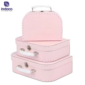 Nouvelle valise en carton personnalisée 2026, couleur unie simple, avec poignée, boîte cadeau, vente en gros - Product Image 6