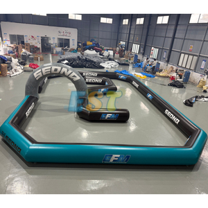 Grande piste de voiture gonflable commerciale pare-chocs piste d'<span class=keywords><strong>air</strong></span> gonflable piste de karting gonflable pour les événements sportifs d'enfants - Product Image 4