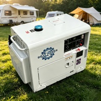 Générateur diesel 8 kVA à faible bruit, armoire silencieuse, démarrage électrique DC monophasé 220 V/110 V, ATS AVR 50/60 Hz