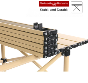 Mesa y Sillas Plegables de Aleación de Aluminio para Exteriores, Juego de Mesa y Sillas Portátil de Cinco Piezas para Acampar - Product Image 6