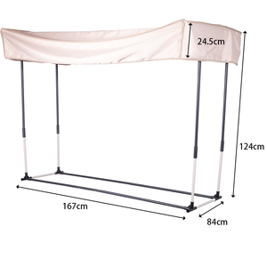 Foldable Shopping Event Cart with <b>Table</b> Large Capacity Portable Wagon <b>for</b> Hawker & Market Stall OEM Customizable - Product Image 3