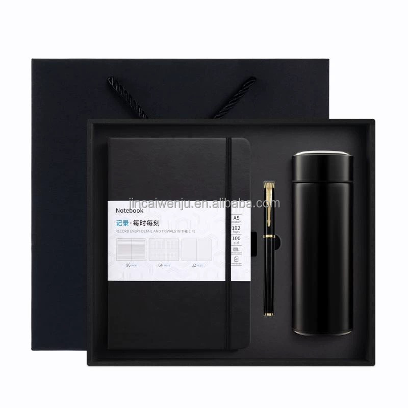 Carnet noir + stylo + tasse