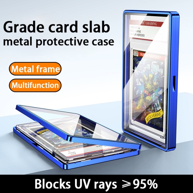 how to get cards graded in person  Magnetic Acrylic Display Case for PSA Graded Card Slabs   UV Prot   Spearing Collectibles
