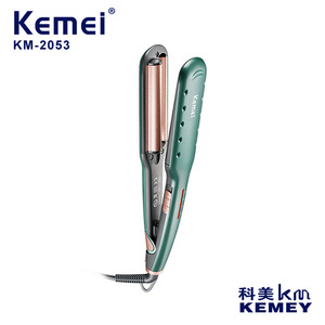 Plancha de Pelo Kemei KM-2053 Verde con Ajuste de Temperatura Eléctrico y Cable para Rizar el Cabello - Product Image 2