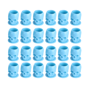 200pcs <b>Clear</b> <b>Plastic</b> Tattoo Ink Cups with Base Pigment Holder <b>Container</b> for Needle Tip Grip Supply - Product Image 1