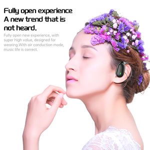 Open Ear Wireless <strong>Earbuds</strong> with Adjustable Ear Hooks Electroplated Cover Clear Call Smart Car Headphones - Product Image 2