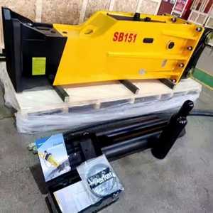 Marteau hydraulique d'excavatrice <span class=keywords><strong>TADA</strong></span> 45-55 tonnes, modèle SB151 d'origine, compatible avec les excavatrices E352, EC500, PC500, SB151, R550, ZX490 - Product Image 1