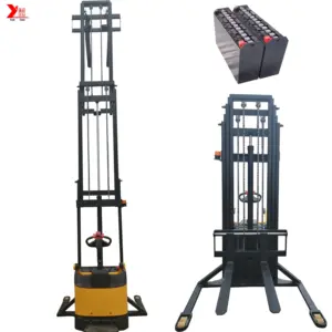 China Mini narrow aisle electric stacker forklift for sale