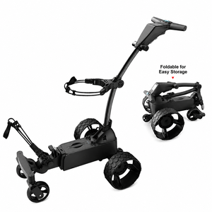 Carrito de <span class=keywords><strong>Golf</strong></span> Eléctrico de Acero Inoxidable con Seguimiento Inteligente por IA, Pantalla de Seguimiento Automático, Control Remoto y Diseño Plegable - Product Image 3
