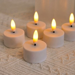 6 Velas LED con Llama 3D Realista, sin Humo, con Efecto <span class=keywords><strong>de</strong></span> Llama Amarilla Parpadeante - Product Image 4