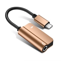 Adaptateur audio et de charge USB-C vers 3,5 mm pour téléphone portable, fonction casque et charge deux-en-un, pour l'international