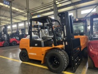 Chariot élévateur diesel à combustion interne Hangcha 4,5 tonnes pour la logistique d'entrepôt