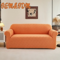 Housse de canapé en tissu doré, housses de canapé courbes, housses de canapé extensibles élastiques, housse de canapé 1 place, housse de canapé