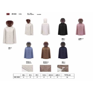 เสื้อโค้ทผ้าฝ้ายแบบกลับด้านได้สำหรับผู้หญิง HDJ รุ่น AD-816 แจ็คเก็ตมีฮู้ดไซส์ใหญ่พิเศษ M-3XL เสื้อคลุมลำลองสำหรับฤดูใบไม้ร่วง - Product Image 1