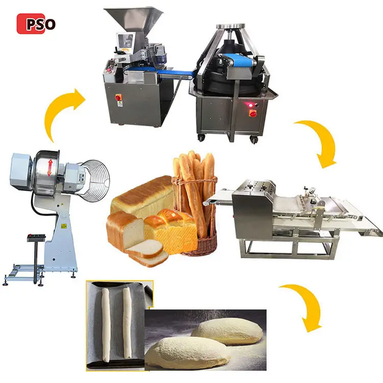 Machine de mélange d'équipement de division de pâte, machine de fabrication de pain de baguette de pâte
