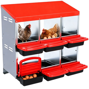 Nichoir polyvalent à 6 compartiments pour poules, canards, cailles, à suspendre ou à poser au sol, installation simple - Product Image 4