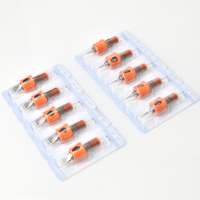 Aiguilles de cartouche de tatouage jetables en acier inoxydable 316, stérilisées à l'oxyde d'éthylène, certifiées CE, couleur or, sans formaldéhyde, pour tatouage permanent