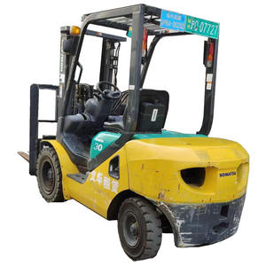 Chariot élévateur diesel FD30-16 d'occasion avec mât à deux étages de 3 mètres, déplaceur latéral, capacité de 3 tonnes, moteur diesel en bon état - Product Image 1