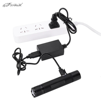 Lampe torche LED Foxhawk 320 lumens, IP68, étanche, rechargeable, 6000K, lumière du jour, anti-explosion, en alliage d'aluminium, mini lampe torche