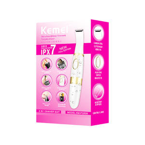 Recortador de vello nasal eléctrico Komei KM-PG500, juego de afeitadora 3 en 1, portátil, silencioso, funciona con batería - Product Image 2