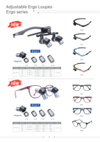 Loupes dentaires ergonomiques Micare Ergo, grossissement réglable, distance de travail 550 mm, TTL OEM 3,5x, loupes dentaires ergonomiques