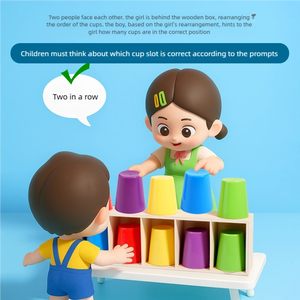 Juego Clásico Montessori de Adivinanzas con Copas y Bolas a Juego, Juguete Sensorial Interactivo para Niños, Entrenamiento de Coordinación Mano-Ojo - Product Image 3