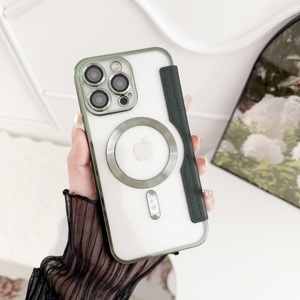 Bán Buôn Điện Thoại Di Động Trường Hợp Đối Với iPhone 15 Mạ Điện Từ TPU PC Lật Da Bảo Vệ Trường Hợp Đối Với iPhone 15 14 13 - Product Image 6