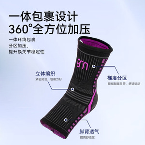 Genouillère de sport transfrontalière personnalisée, tricotée fine, respirante, stabilisatrice, à compression pour la course à pied - Product Image 3