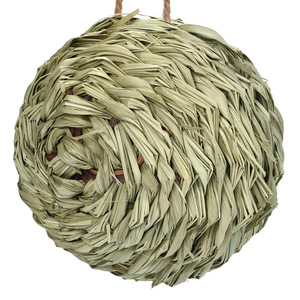 Nichoir sphérique écologique très populaire et très vendu. Nichoir à oiseaux créatif en feuilles tressées pour l'éducation précoce et le jardinage - Product Image 4