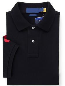 Summer <strong>Men's</strong> Short-Sleeved <strong>Polo</strong> <strong>Shirt</strong> with Large RL Logo Embroidery and 100% Cotton Designer T-<strong>Shirt</strong> #RL-JD02 - Product Image 5