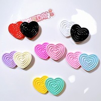 Cabochon in Resina a Forma di Cuore per Decorazioni Scrapbooking e Progetti Creativi