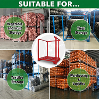 Palette de stockage industrielle en acier haute capacité, empilable et emboîtable, pour entrepôt, usage intensif