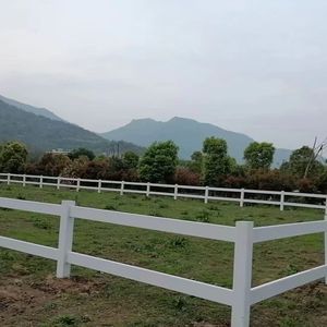 Recinzione per cavalli in acciaio a 3 binari resistente alla ruggine con tappo in legno con telaio in plastica 1kg MOQ - Product Image 3