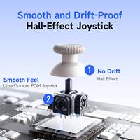 Controlador de Juegos Inalámbrico de Triple Modo con Joystick, Botones Mecánicos Táctiles, Compatible con PC, Android, iOS, Kit de Robot