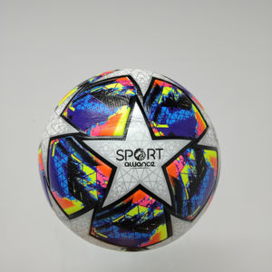 Ballon de football de haute qualité taille 5 en cuir PU, cousu à la machine, thermocollé, pour l'entraînement des adultes et les jeux en extérieur - Product Image 3