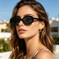 Nouvelles Lunettes de Soleil Tendance Ovales Rétro à Monture Complète UV400, Mode Unisexe, Couleurs Bonbon, Marque de Luxe pour Hommes, Designer, Sports de Plein Air
